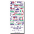 Religion Words Plus Business Card Magnet (3 1/2"x8")